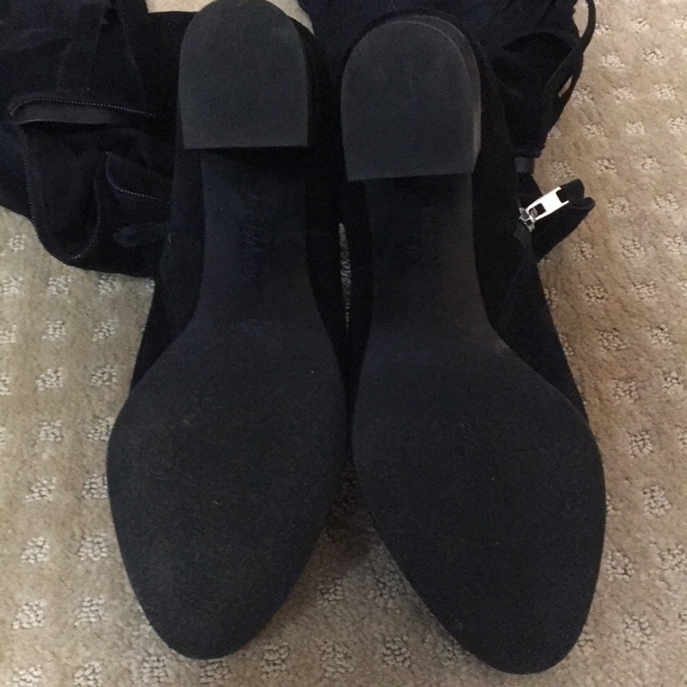Sam Edelman over the knee suede boots w/buckles - Picture 3 of 5
